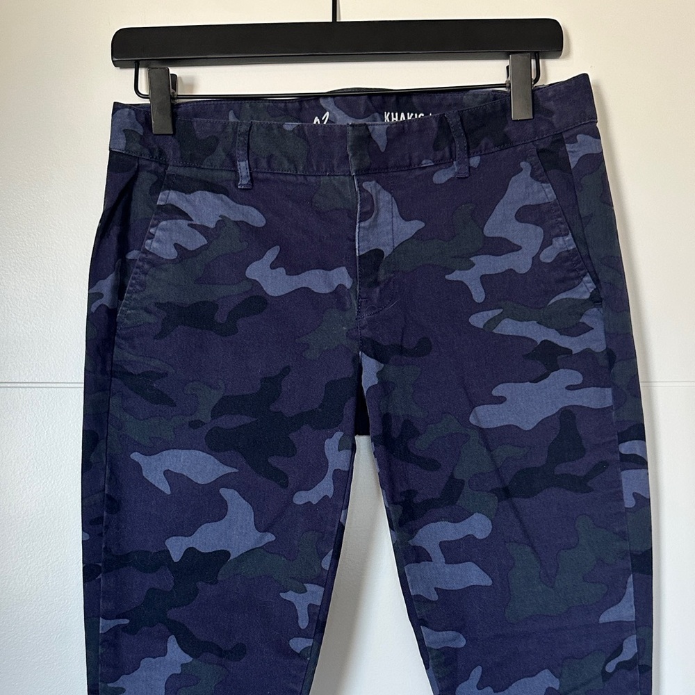 Skinny Mini blue camo khakis by GAP